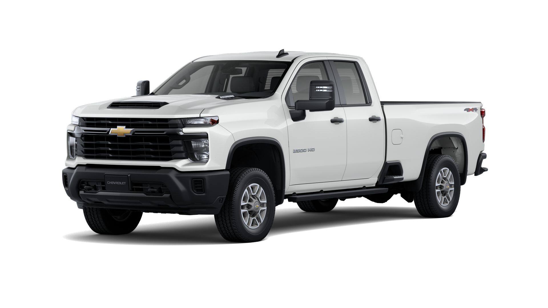 2026 Chevrolet Silverado 2500 HD WT in Summit White — front three-quarter view