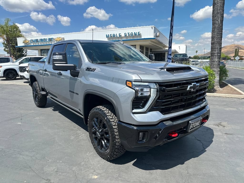 2026 Chevrolet Silverado 3500 HD LTZ in Sterling Gray Metallic — front three-quarter view