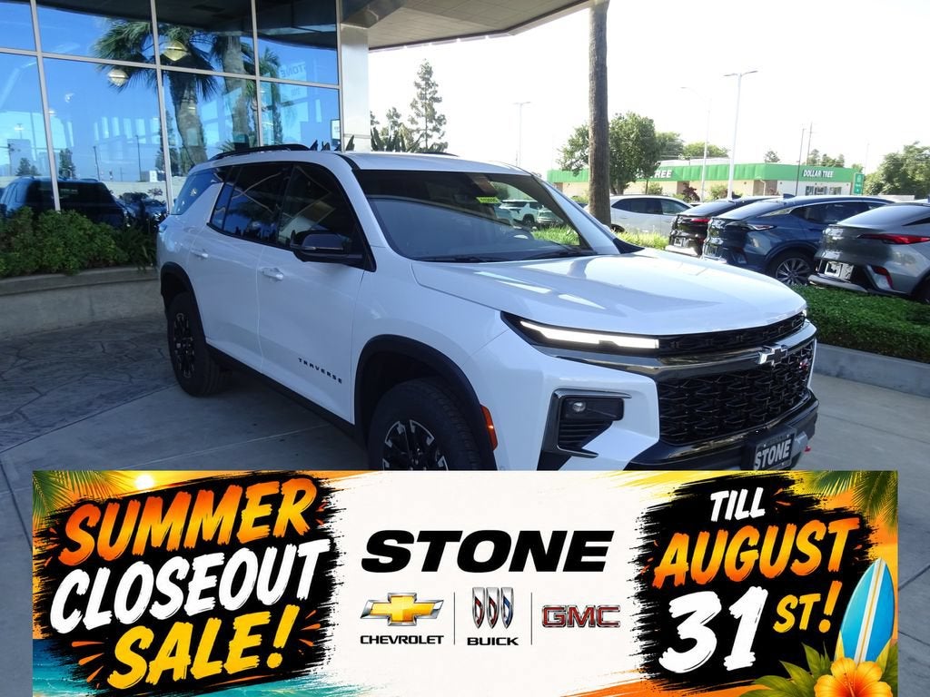 2026 Chevrolet Traverse Z71 in Polar White Tricoat — front three-quarter view