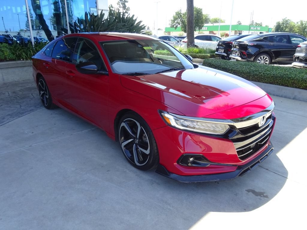 2022 Honda Accord Sport Special Edition in Red — front three-quarter view