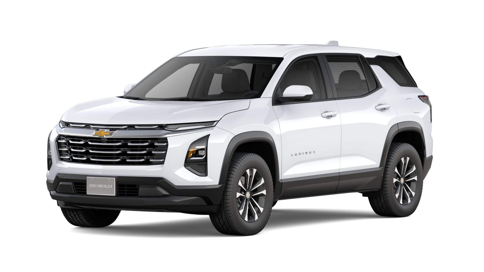 2027 Chevrolet Equinox FWD LT in Summit White — front three-quarter view
