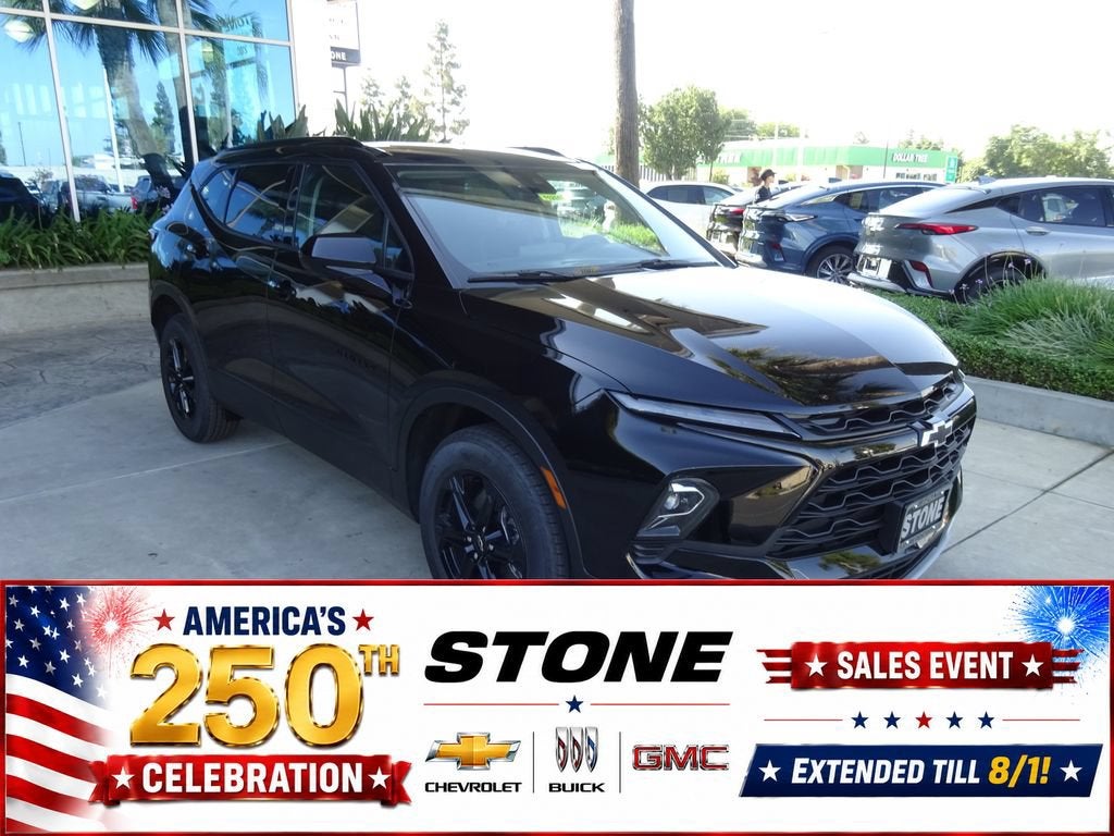 2026 Chevrolet Blazer 2LT in Black — front three-quarter view